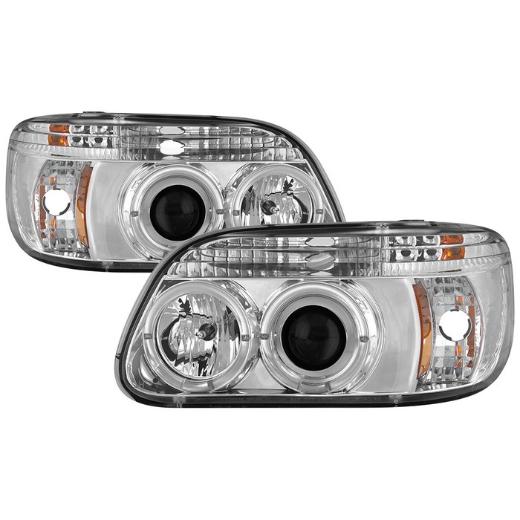 Spyder Halo LED Projector Headlights - Chrome (1 Piece)