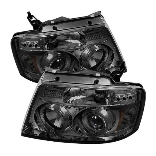 Spyder Auto LED Projector Headlights - Smoke