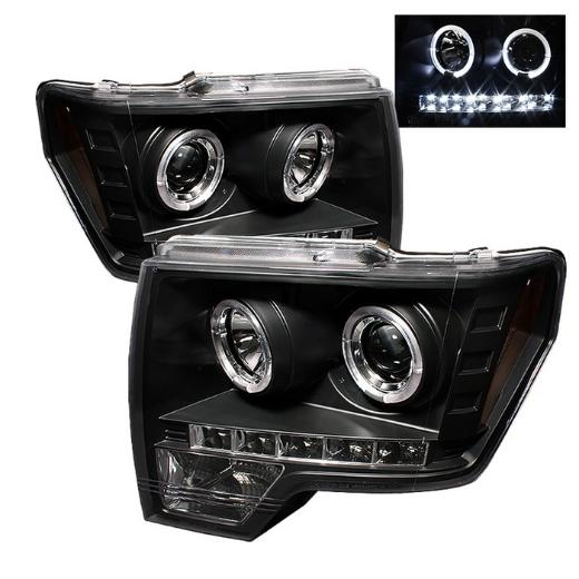 Spyder Halo LED Projector Headlights - Black