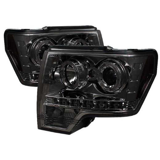 Spyder Halo LED Projector Headlights - Smoke