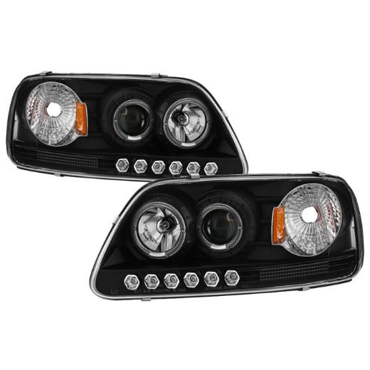 Spyder Halo LED Projector Headlights - Black (1 Piece)