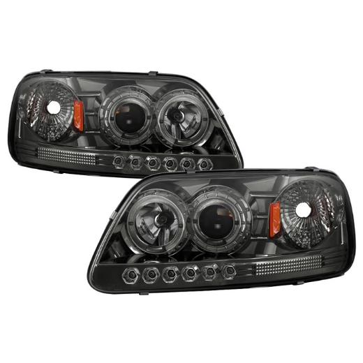 Spyder Halo LED Projector Headlights - Smoke (1 Piece)