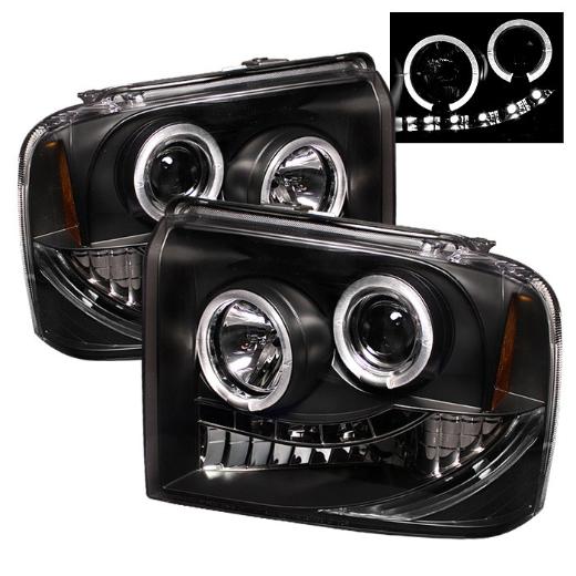 Spyder Halo LED Projector Headlights - Black