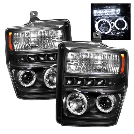 Spyder Halo LED Projector Headlights - Black