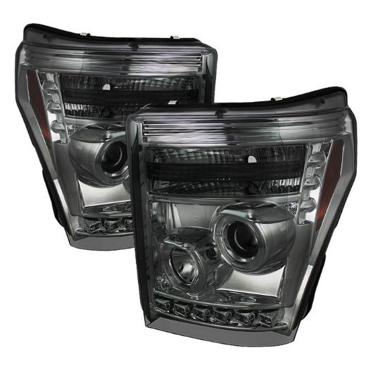 Spyder Halo LED Projector Headlights (Smoke)