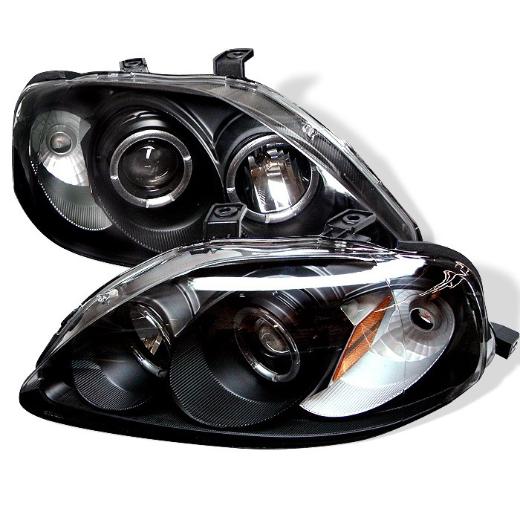 Spyder Halo Projector Headlights - Black