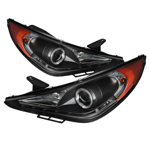 Spyder Halo DRL LED Projector Headlights (Black)