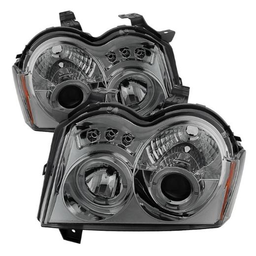 Spyder DRL LED Projector Headlights - Smoke