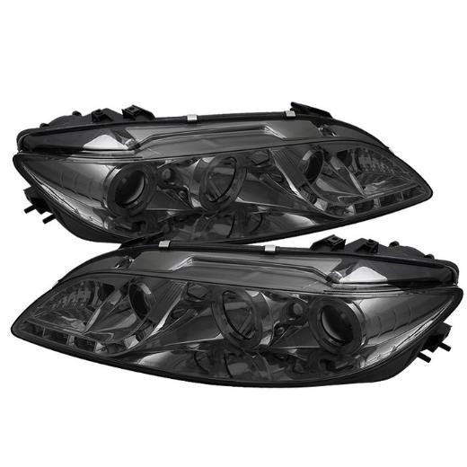 Spyder Halo DRL LED Projector Headlights (Smoke)