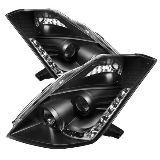 Spyder DRL LED Projector Headlights (Black)