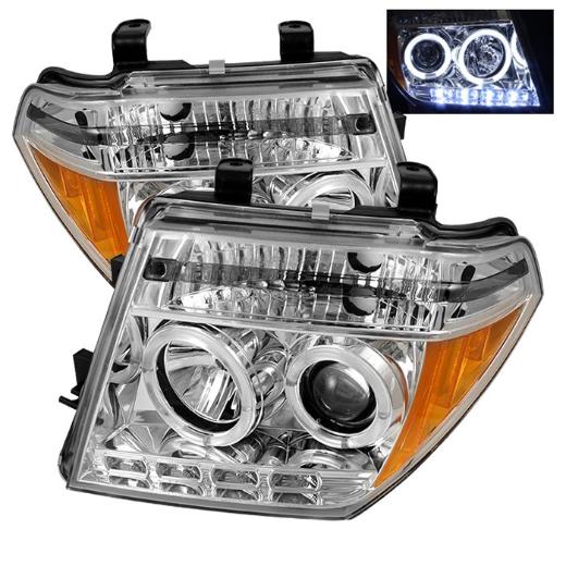 Spyder Halo LED Projector Headlights - Chrome