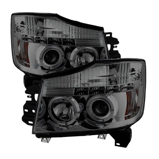 Spyder Halo LED Projector Headlights - Smoke