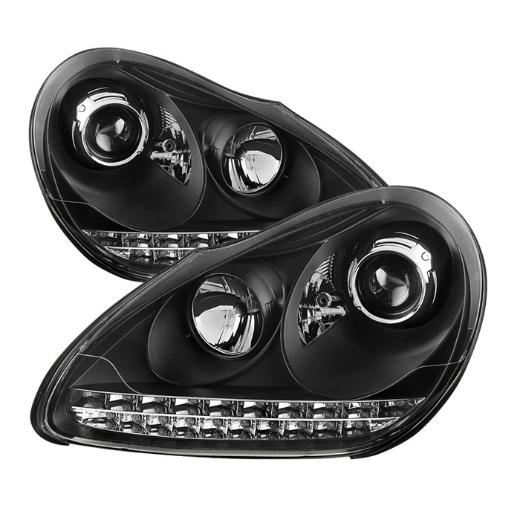 Spyder Projector Headlights - Black, Xenon