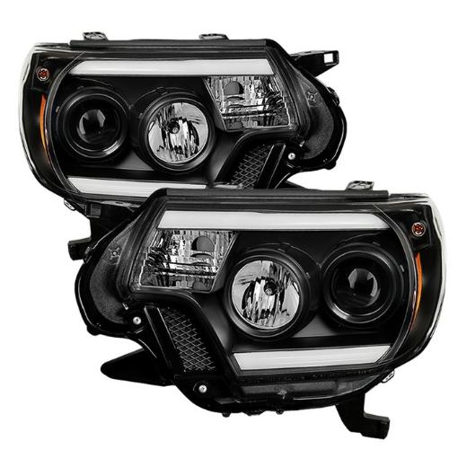 Projector Headlights - Light Bar DRL - Black