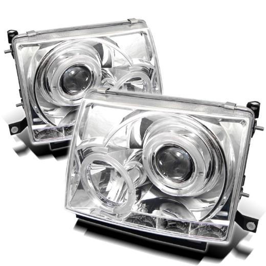 Spyder Halo LED Projector Headlights - Chrome