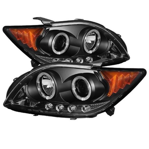 Spyder Halo LED Projector Headlights - Black (Replaceable LEDs)