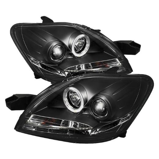 Spyder LED DRL (Daytime Running Lights) Projector Headlights - Black