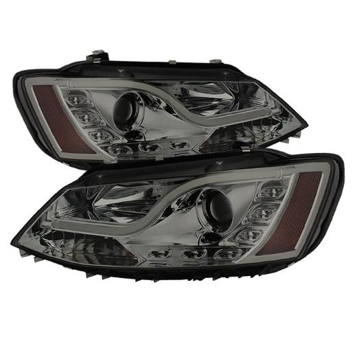 Projector Headlights Light Tube DRL - Smoke