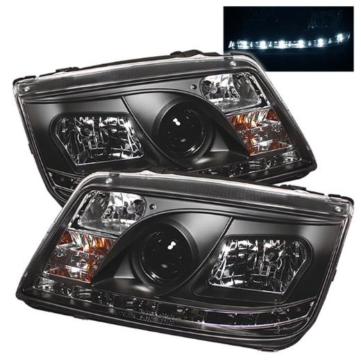 Spyder DRL LED Projector Headlights - Black