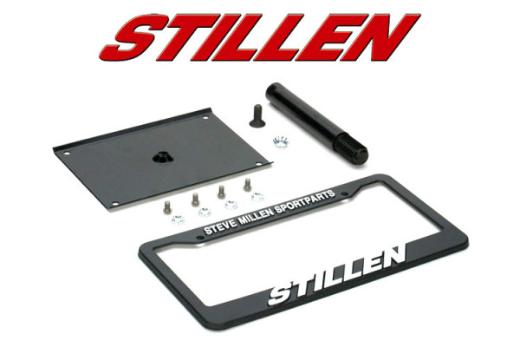 Stillen Front License Plate Bracket With 24mm Tow Hook Thread Diameter - 5 3/8