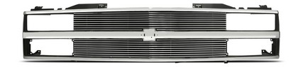 Street Scene Chrome Grille Shell With Black Chrome Speed Grille Insert