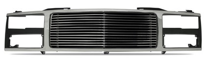 Street Scene Chrome Grille Shell With Black Chrome Speed Grille Inserts