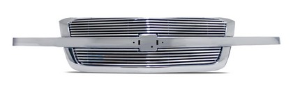 Street Scene Chrome Grille Shell Recessed For OE Logo & 8Mm Billet Grille