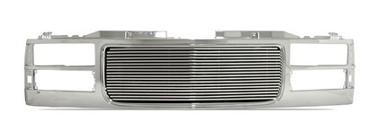 Street Scene Chrome Grille Shell, Plastic w/8mm Billet Grille Insert