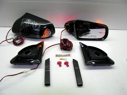 Street Scene Mirrors, Manual w/Forward/Rear Facing Signal Mirror Conversion Kit