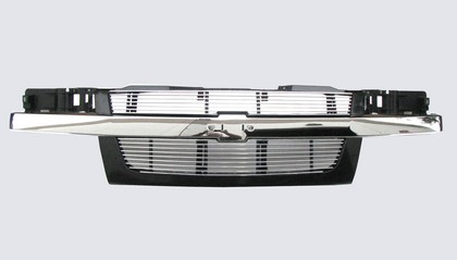 Street Scene Chrome Grille Shell Factory Style With Black Chrome Speed Grille