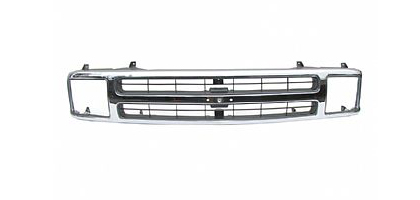 Street Scene Cut-Out Grilles, Main (Black Chrome)