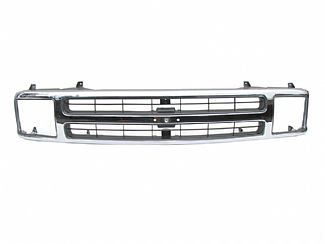 Street Scene Chrome Grille Shell With Black Chrome Speed Grille Insert