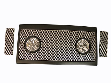 Street Scene Custom Grille Shell With Lights Satin Aluminum