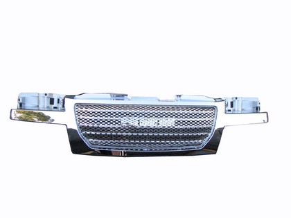 Street Scene Chrome Grille Shell With Black Chrome Speed Grille Insert