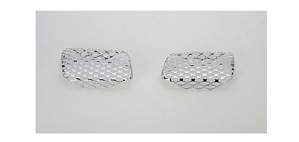 Street Scene Bolt-Over Grilles, OEM Valance and Bumper (Polished Stainless Steel)