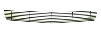 Street Scene Lower Bumper Grille, Cut Out Style Black Powder Coat Billet