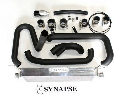 Synapse Front Mount Intercooler Kit with Silver/Black BOV