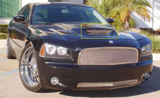 T-Rex T1 Stainless Hood Scoop (Mesh Look)