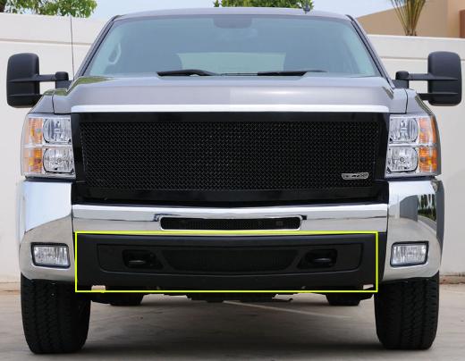 T-Rex Upper Class Bumper Mesh Grille - All Black 