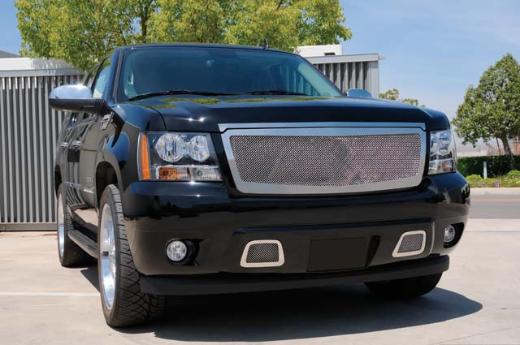 T-Rex Upper Class Polished Stainless Mesh Grille Includes Stainless Steel Hood Trim, Grille And Hood Molding