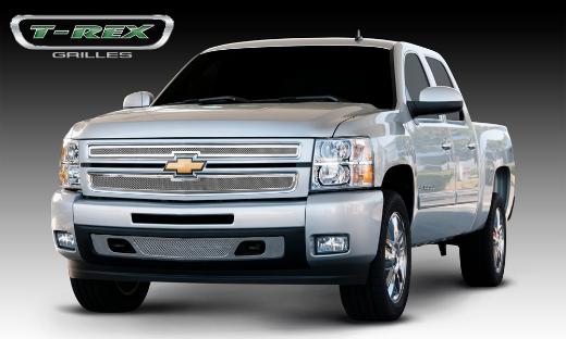 T-Rex Upper Class Polished Stainless Mesh Grille - 2 Piece Style