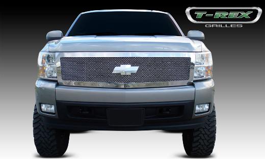 T-Rex Upper Class Polished Stainless Mesh Grille - 1 Piece Style (Replaces OE Grille, UPS OS3)