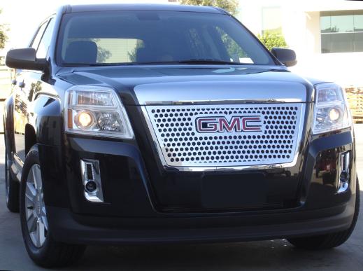 T-Rex Holes Series Grille with Logo - Stainless, Round Holes