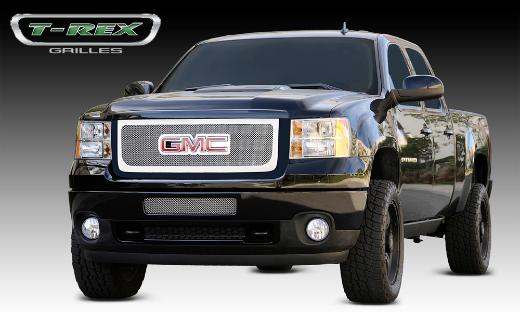 T-Rex Upper Class Polished Stainless Mesh Grille - Overlay With Logo Opening