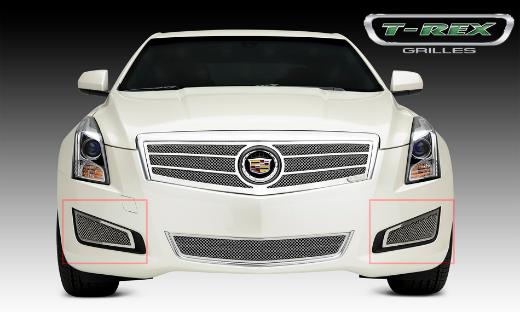 T-Rex Upper Class Series Side Bumper Mesh Grilles - Polished, Stainless