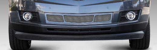 T-Rex Upper Class Mesh Bumper Grille, Overlay, 3 Window Design, Polished