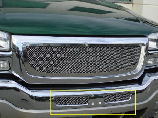 T-Rex Upper Class Polished Stainless Bumper Mesh Grille - Mounts Behind Chrome Bumper Openings (Mesh Only - No Frame)