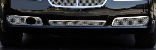 T-Rex Upper Class Polished Stainless Bumper Mesh Grilles - 2 Piece - Fits vehicles With Adaptive Cruise Only