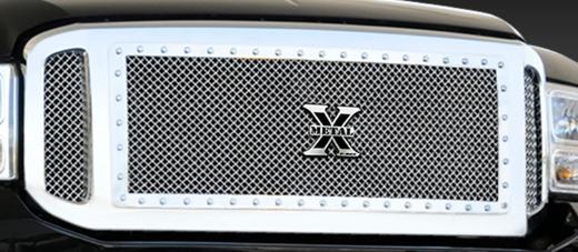 T-Rex X-Metal Series - Studded Main Grille - Polished SS - 3 Piece