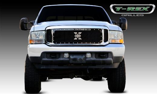 T-Rex X-Metal Series - Studded Main Grille - All Black - 3 Piece